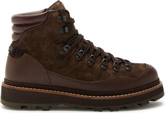 Moncler Peka Trek Suede Hiking Boots - Brown - 40 (UK46 /xxxl)