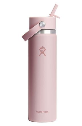 Hydro Flask 24-Ounce Wide Mouth Flex Straw Cap Bottle in Trillium at Nordstrom