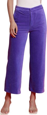 Lucy Paris Bruna Corduroy Pants In Purple
