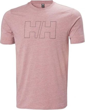 Helly Hansen Tech Logo T-Shirt Kunstfaserunterw&auml;sche f&uuml;r Herren | rosa