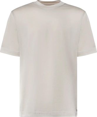 Eleventy T-shirt met ronde hals - Heren - Tops - Beige - Maat: XL Katoen