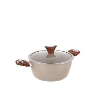 KASANOVA Casseruola 24 cm taupe Kolors con coperchio