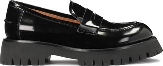 Kazar Dames zwarte leren loafers - Dames - Loafers - Zwart - 36 EU - Leer - Schoenen