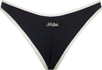 MC2 Saint Barth Womens Bikini Bottom Naomi Black Lycra Polyamide Swimwear Sea Clothing