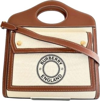 Burberry Pre-owned Mini Bags, female, Brown, Size: ONE SIZE Pre-owned Leather Mini Bag