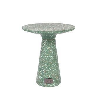 Zuiver Mesa auxiliar de terrazo verde Victoria