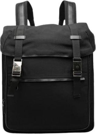 Gucci Pre-owned Nylon Leather Backpack - Dames - Vintage Rugzakken - Zwart - ONE Size - Nylon - Vintage
