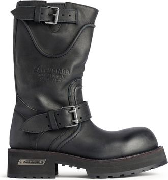 Balenciaga VENOM WORN-OUT LEATHER BOOTS - Balenciaga - Man