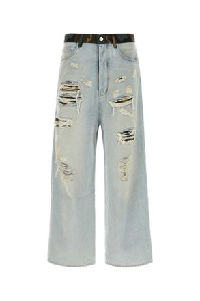 Amiri Light Blue Loose Distressed Jeans
