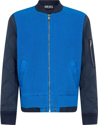 Diesel Cardigan con zip - - Knitwear - Uomo - Blu - L