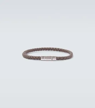 Tom Ford Pulsera trenzada de piel