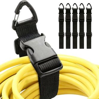 OEM Juego De 5 Organizadores De Cables Con Clips Triangulares, Ajustables Y Para Montaje En Pared
