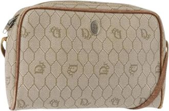 Dior Pre-owned Cross Body Bags, female, Beige, Size: ONE SIZE Pre-owned Vintage Shoulder Bag