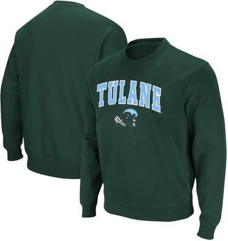 Colosseum Mens Colosseum Green Tulane Green Wave Arch & Logo Tackle Twill Pullover Sweatshirt at Nordstrom, Size Xxx-Large