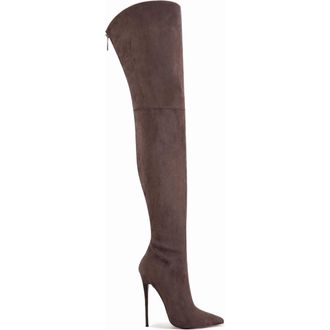 Femme The Scorpio Suede Thigh High Boot in Suede Coco at Nordstrom, Size 12