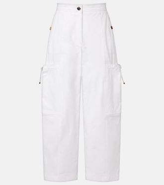 Max Mara Lepre cotton wide-leg pants