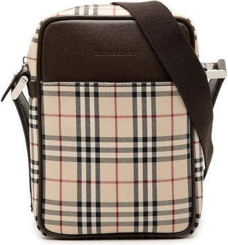 Burberry Pre-owned Burberry House Check Canvas Crossbody Unisex WOB9YC8UKDOMG3EM