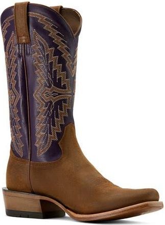 Ariat Futurity Showman Leather Cowboy Boot in Brown at Nordstrom Rack, Size 10.5