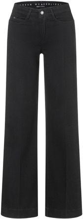 MAC Broeken Weite Jeans MAC DREAM WIDE, Damen, Gr. 32, L&auml;nge 32, schwarz, schwarz, Denim/Jeans, Obermaterial: 75% Baumwolle, 12% Modal, 9% Polyester, 4% Elasthan,