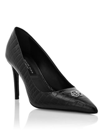 Philipp Plein Decollete Mid-Heels 9 Cocco Hexagon