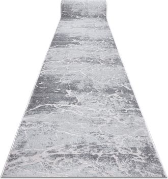 RugsX Rugsx - Alfombra De Pasillo Structural Mefe 6182 Dos Niveles De Vell&oacute;n Gris 100 Cm Grey 100x1000 Cm