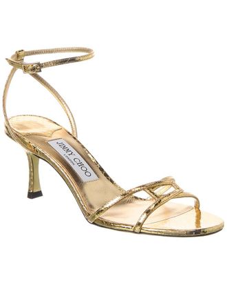 Jimmy Choo London 1998 Leo 65 Leather Sandal