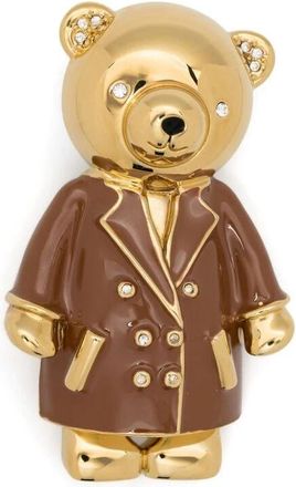 Max Mara Accessoires, Dames, Geel, ONE Size, Sieraden met Teddybeer Motief