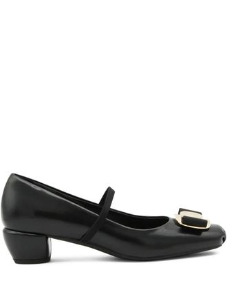 Ferragamo 40mm New Vara buckle strap pumps - Black