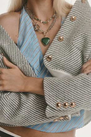 Maeve Boxy Wool-Blend Lady Jacket