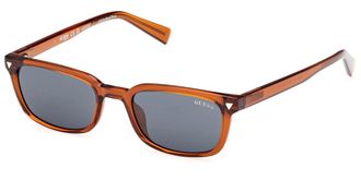 Guess GU8284 44V Mens Sunglasses Clear Size 50