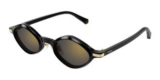 Cartier Grey Multilayer Geometric Ladies Sunglasses CT0540S 001 48