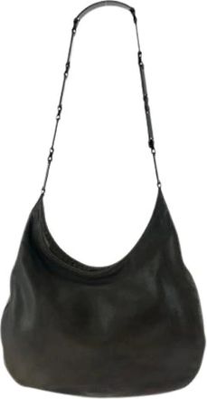 Prada Pre-owned Shoulder Bags, female, Brown, Size: ONE SIZE Pre-owned Leather Shoulder Bag