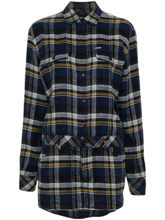 Dsquared2 plaid-check mini dress - Blue
