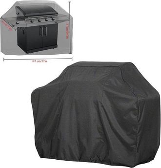 OEM Fundas Parrilla M (100x60x150cm), Negras, 39 Pulgadas, Impermeables, Resistentes Adecuadas Parrillas Barbacoa Holland Weber, Jenn Air Char Broil