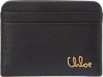 Chlo&eacute; Logo Leather Card Case