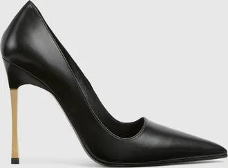 Gucci Womens Bombshell Pump, Black, Leather