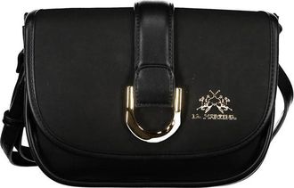 La Martina Zwarte Dameshandtas met Verstelbare Band - Dames - Schoudertassen - Zwart - ONE Size - Tassen