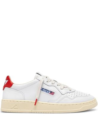 Autry Medalist low-tops leather sneakers - women - Calf Leather/Calf Leather/Fabric/Rubber - 38 - White