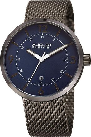 August Steiner Blue Dial Mens Watch AS8204GNBU