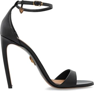 Dolce & Gabbana Sandalen met hak - Dames - Sandalen met hakken - Zwart - 37 EU - Leer - Schoenen