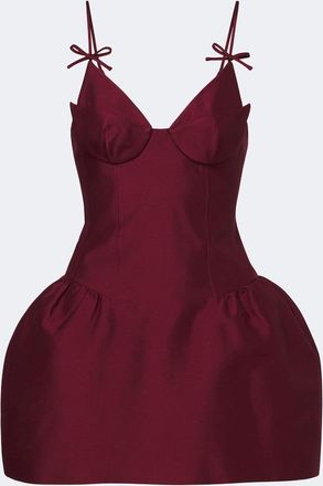 Shushu/Tong Wool and silk-blend bustier dress