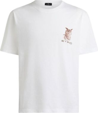 Etro White Crew Neck T-Shirt
