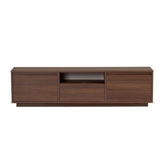 Calicosy Mueble de tv con 3 abatibles y 1 nicho l160 cm - nogal