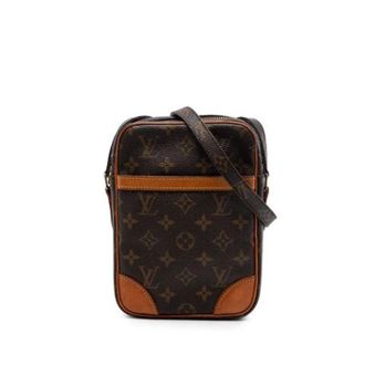 Louis Vuitton Pre-owned Danube Cross Body Bag - Dames - Pre-owned - Bruin - Maat: ONE Size Leer
