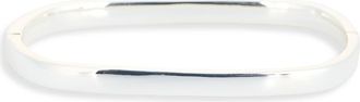 Nordstrom Rack Demi Fine Oval Bangle Bracelet in Silver at Nordstrom Rack