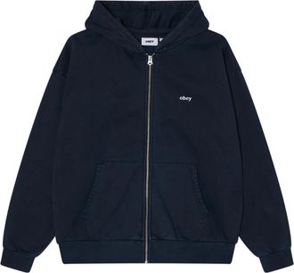 Obey Hoodies - Heren - Vesten met rits - Blauw - S - Hoodies & sweatvesten