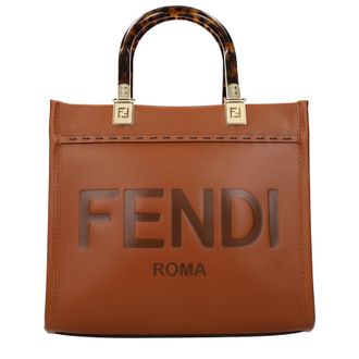 Fendi Damens Sunshine Brown Lederhandtaschen