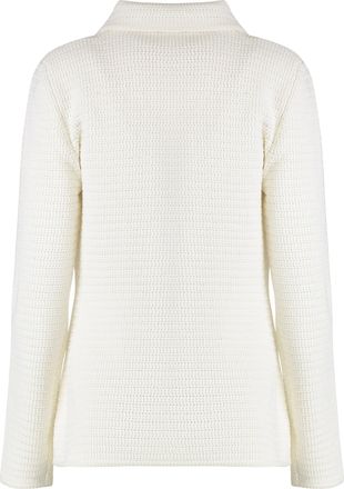 Gucci Womens Cotton Cardigan White Cardigans Sweater