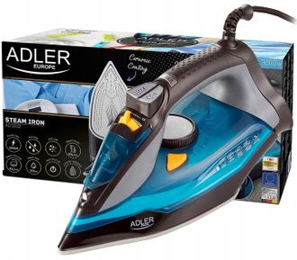 OEM Plancha De Vapor Adler Ad 5032 De Cer&aacute;mica Con Suela De Hierro Fundido, Vapor De 80 G/min Y 3000 W De Alta Potencia