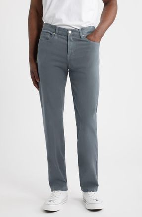 Frame Denim LHomme Slim Fit Five-Pocket Twill Pants in Modern Grey at Nordstrom, Size 30